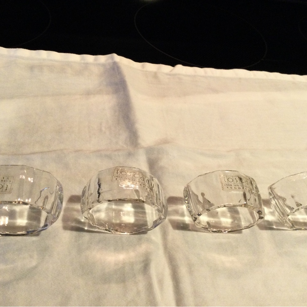 Toscany Crystal Napkin Rings